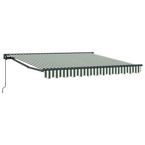 vidaXL R&aacute;m mark&yacute;zy Zelen&aacute; a b&iacute;l&aacute; 300 x 250 cm