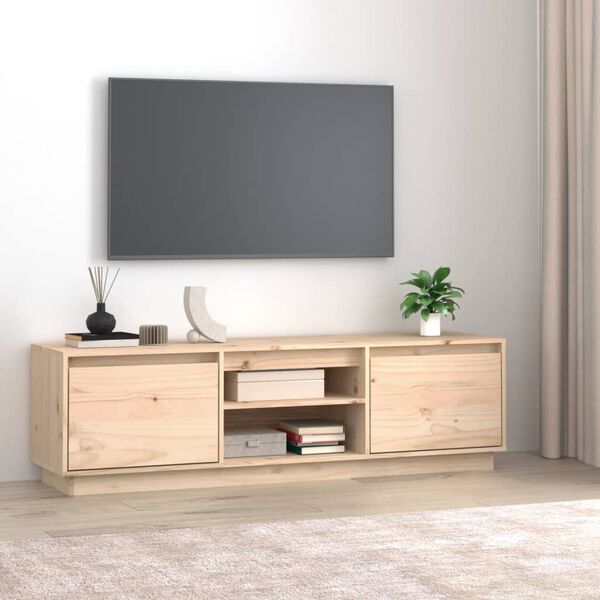 vidaXL TV skř&iacute;ňka 140 x 35 x 40 cm masivn&iacute; borov&eacute; dřevo