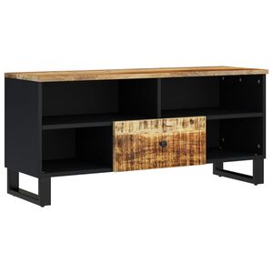 vidaXL TV stolek 100 x 33 x 46 cm masivn&iacute; mangovn&iacute;k a kompozitn&iacute; dřevo