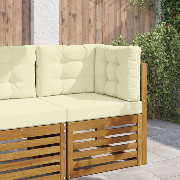 vidaXL Venkovn&iacute; pol&scaron;t&aacute;ř na pohovku 3 pcs Kr&eacute;mov&aacute; Polyester