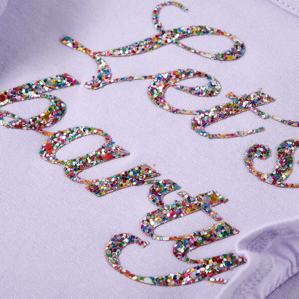 Dětské tričko s dlouhým rukávem světle šeříkové 128