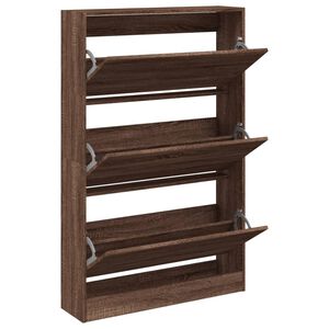 vidaXL Botn&iacute;k hněd&yacute; dub 80 x 21 x 125,5 cm kompozitn&iacute; dřevo