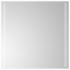 vidaXL LED koupelnov&eacute; zrcadlo Transparentn&iacute; 60 x 60 cm tvrzen&eacute; sklo