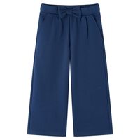 Dětské kalhoty s širokými nohavicemi námořnicky modré 92