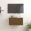 vidaXL N&aacute;stěnn&aacute; skř&iacute;ňka medově hněd&aacute; 60x30x30 cm masivn&iacute; borov&eacute; dřevo