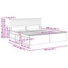 vidaXL R&aacute;m postele &Scaron;ed&aacute; Sonoma 180 x 200 cm Masivn&iacute; borov&eacute; dřevo
