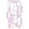 vidaXL Vysok&yacute; bufet Star&eacute; dřevo 69,5 x 34 x 180 cm kompozitn&iacute; dřevo