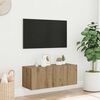 vidaXL N&aacute;stěnn&aacute; TV skř&iacute;ňka dub artisan 80x30x30 cm kompozitn&iacute; dřevo