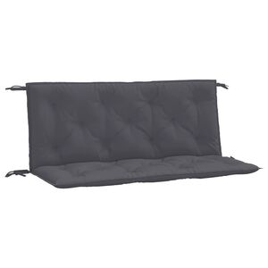 vidaXL Podu&scaron;ky na zahradn&iacute; lavici 2 ks antracitov&eacute; 120x50x7 cm