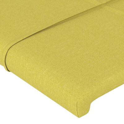 vidaXL Čelo postele zelené 100x5x78/88 cm textil