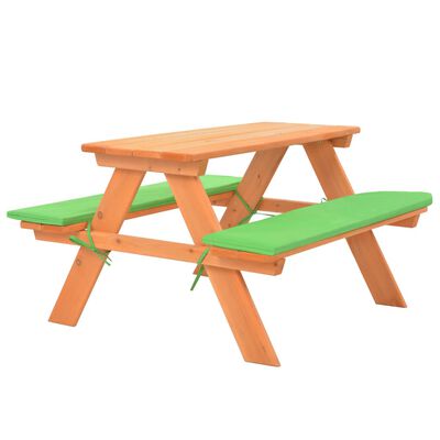 vidaXL Dětský piknikový stůl s lavičkami 89 x 79 x 50 cm masivní jedle