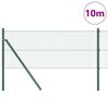 vidaXL Plotov&yacute; sloupek. Zelen&aacute; 10 x 0,8 m (mesh 25 x 25 mm) Ocel a PVC