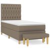vidaXL Box spring postel s matrac&iacute; taupe 100 x 200 cm textil