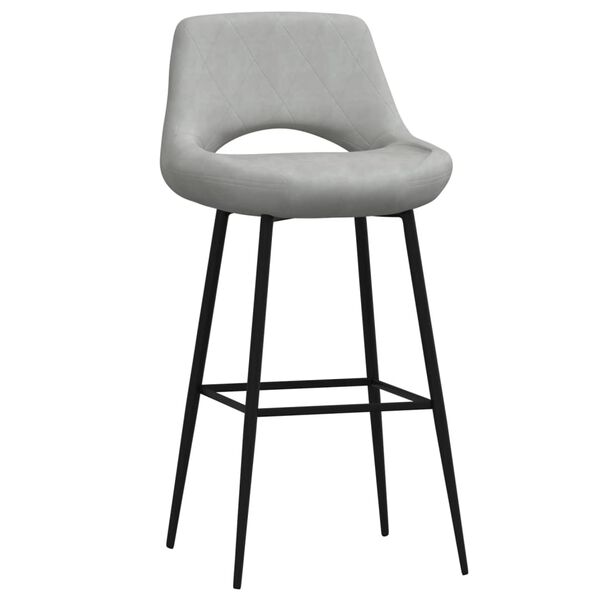 vidaXL Barov&aacute; židle světle &scaron;ed&aacute; samet