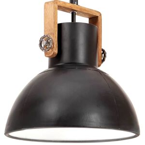 vidaXL Industri&aacute;ln&iacute; z&aacute;věsn&eacute; sv&iacute;tidlo 25 W čern&eacute; kulat&eacute; 40 cm E27