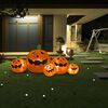 vidaXL Nafukovací rodina dýní Halloween s LED 1,8 m