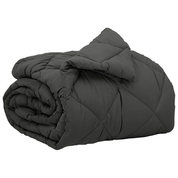 vidaXL Celoročn&iacute; přikr&yacute;vka Antracit 200 x 155 cm Mikrovl&aacute;kno