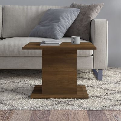 vidaXL Konferenční stolek hnědý dub 55,5 x 55,5 x 40 cm dřevotříska