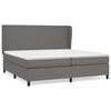 vidaXL Box spring postel s matrac&iacute; &scaron;ed&aacute; 200x200 cm uměl&aacute; kůže