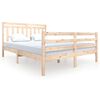 vidaXL R&aacute;m postele 150 x 200 cm King Size masivn&iacute; dřevo