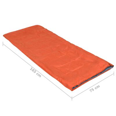 vidaXL Lehký dětský spací pytel dekový oranžový 670 g 15 °C