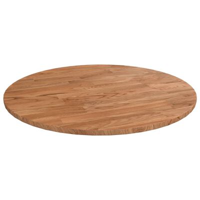 vidaXL Kulatá stolní deska světle hnědá Ø40x1,5cm ošetřený masivní dub