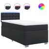 vidaXL Box spring postel s matrac&iacute; čern&aacute; 90x200 cm uměl&aacute; kůže