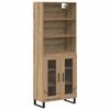 vidaXL Vysok&yacute; bufet 2 ks Artisanov&yacute; dub 69,5 x 34 x 180 cm