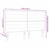vidaXL Čelo postele s čelo Čern&aacute; 160 cm Uměl&aacute; kůže
