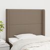 vidaXL Čelo postele typu u&scaron;&aacute;k taupe 93x16x118/128 cm textil