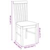 vidaXL Jídelní židle s polštáři 2 ks bílé masivní dřevo gumové