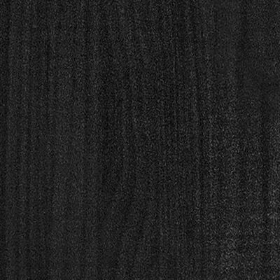 vidaXL Zahradní truhlík černý 150 x 50 x 70 cm masivní borové dřevo