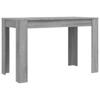 vidaXL Jídelní stůl šedý sonoma 120 x 60 x 76 cm kompozitní dřevo