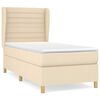 vidaXL Box spring postel s matrac&iacute; kr&eacute;mov&aacute; 80 x 200 cm textil