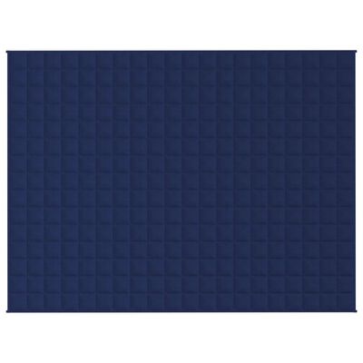 vidaXL Zátěžová deka modrá 152 x 203 cm 7 kg textil