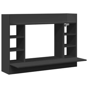 vidaXL N&aacute;stěnn&yacute; psac&iacute; stůl čern&yacute; 105 x 48 x 75 cm kompozitn&iacute; dřevo