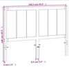 vidaXL Čelo postele voskově hnědé 135 cm masivní borové dřevo