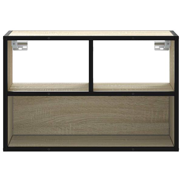 vidaXL TV skř&iacute;ňka dub sonoma 60 x 31 x 39,5 cm kompozitn&iacute; dřevo a kov