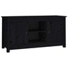 vidaXL TV skř&iacute;ňka čern&aacute; 103 x 36,5 x 52 cm masivn&iacute; borov&eacute; dřevo