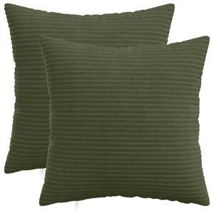 vidaXL Povlak na pol&scaron;t&aacute;ř 2 pcs HEERLEN Zelen&aacute; 30 x 30 cm man&scaron;estr