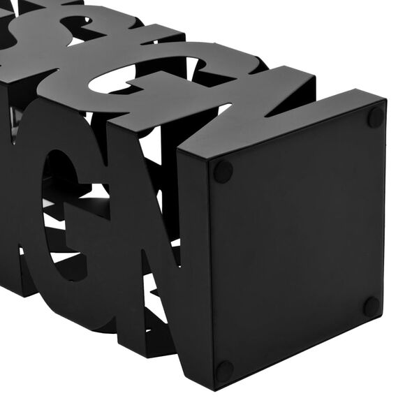 vidaXL Stojan na deštníky Design ocelový černý