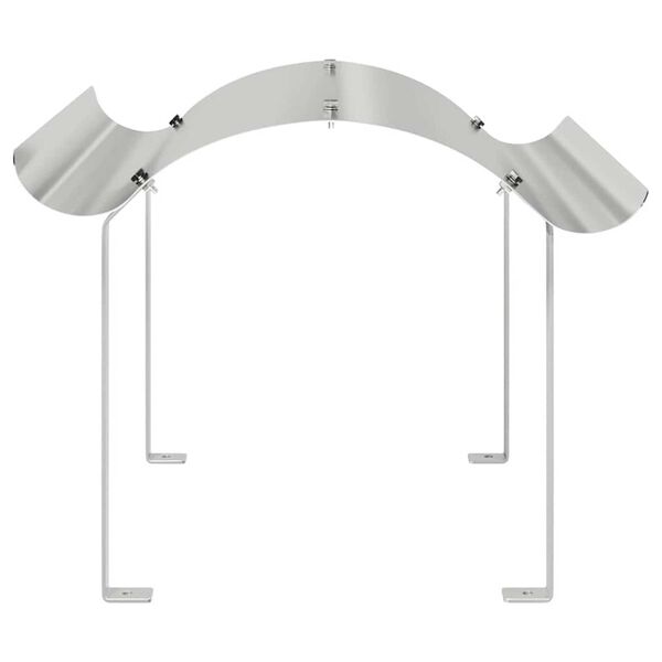 vidaXL Špička komína Stříbrná 59.5 x 50 x 36.5 cm Nerezová ocel