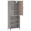 vidaXL Skř&iacute;ň highboard &scaron;ed&aacute; sonoma 69,5 x 34 x 180 cm kompozitn&iacute; dřevo