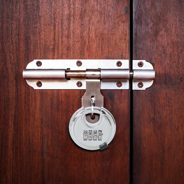 vidaXL Z&aacute;mky Discus se kl&iacute;či 2 pcs Stř&iacute;brn&aacute; 7 x 2.3 x 7 cm