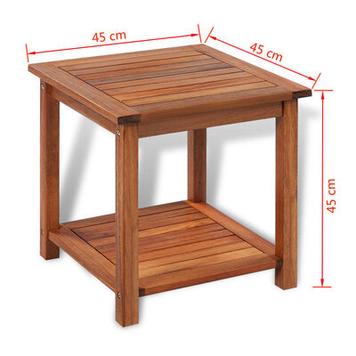 vidaXL Odkládací stolek z akáciového dřeva