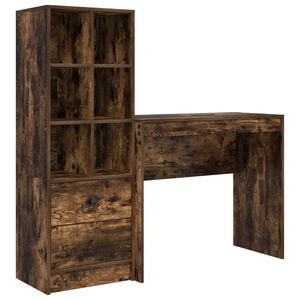 vidaXL Stůl Kouřov&yacute; dub 135,5 x 40 x 127 cm 2 ks
