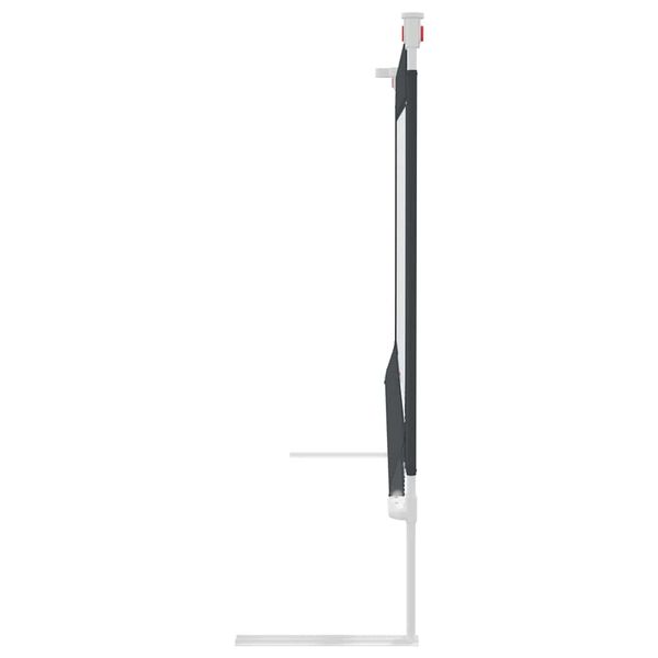 vidaXL Dětsk&aacute; z&aacute;brana k post&yacute;lce tmavě &scaron;ed&aacute; 150 x 25 cm textil