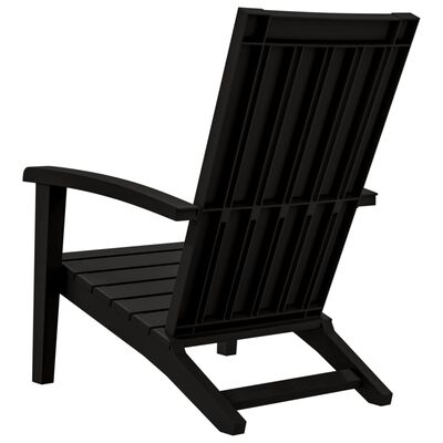 vidaXL Zahradní židle Adirondack 2 ks černé polypropylen