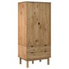 vidaXL &Scaron;atn&iacute; skř&iacute;ň OTTA 76,5 x 53 x 172 cm masivn&iacute; borov&eacute; dřevo