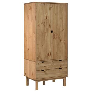 vidaXL &Scaron;atn&iacute; skř&iacute;ň OTTA 76,5 x 53 x 172 cm masivn&iacute; borov&eacute; dřevo